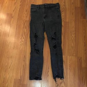 High rise skinny ankle jeans
